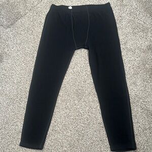 LL bean Black Marino wool Leggings amid weight size XL